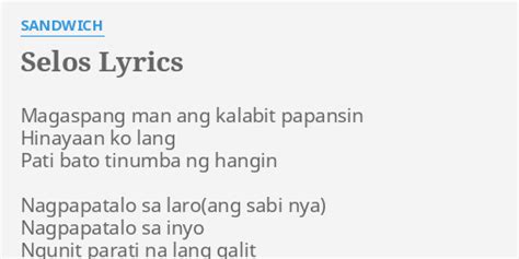 Selos Lyrics.